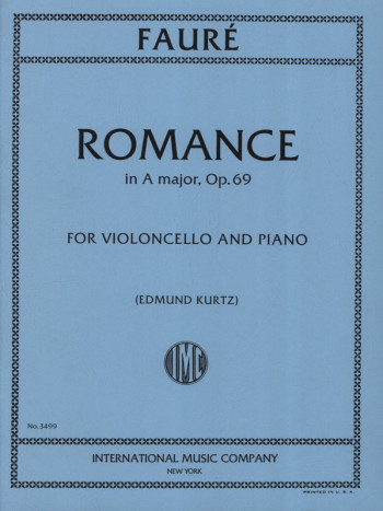 Romance A Major Op.69: Cello & Piano (International)