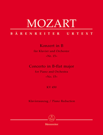 Concerto For Piano No.15 In B-flat (K.450) (Urtext). Piano Reduction (Barenreiter