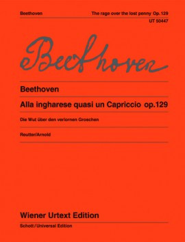 The Rage Over The Lost Penny: Op.129: G Major: Piano Solo (Wiener Urtext)