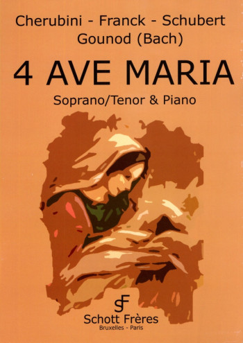 4 Famous Ave Maria (Cherubini Franck Schubert Bach/Gounod) Vocal & Piano