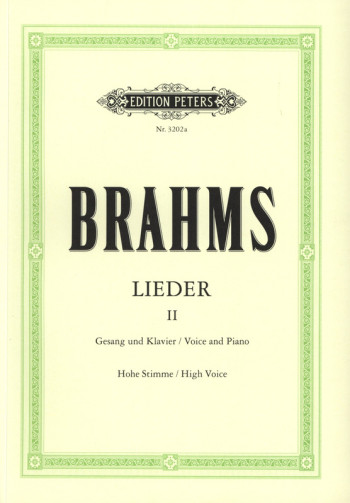 Lieder: Complete Songs Vol.2 High Voice And Piano (Peters)