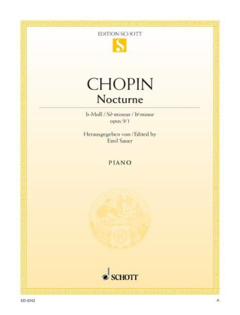 Nocturne Op9/1 Eb Major: Piano (Schott)