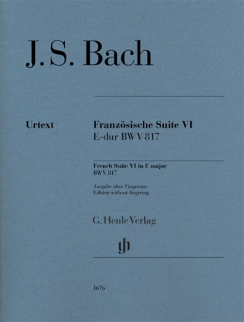 French Suites No.VI In E Major BWV817 Piano (Henle HN1676)