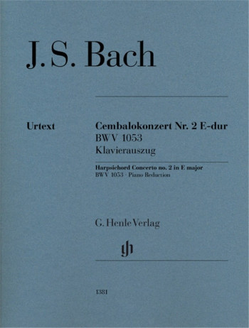 Harpsichord Concerto No.2 In E Major: Bwv1053 Piano  (Henle HN1381)