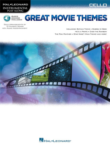 Instrumental Play-Along Great Movie Themes: Cello (Book/Online Audio)