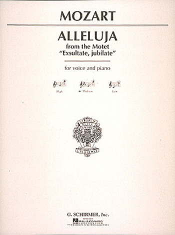Alleluia From Exsultate Jubilate: Vocal: Medium: Eb