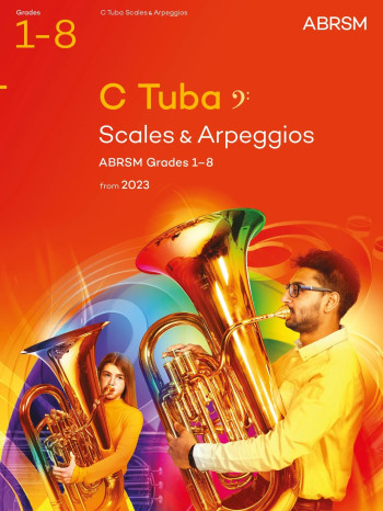 ABRSM Scales For C Tuba (bass Clef) Grade 1-8 From 2023