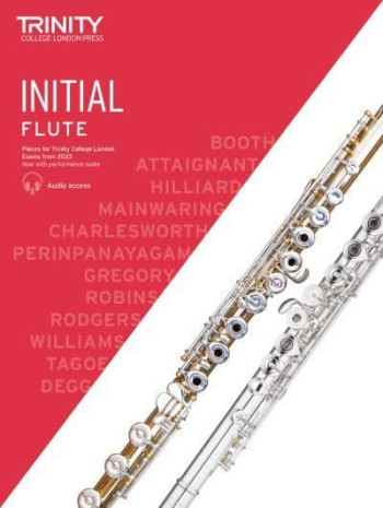 Trinity Flute Exam Pieces Initial From 2023 Flute Piano & Audio