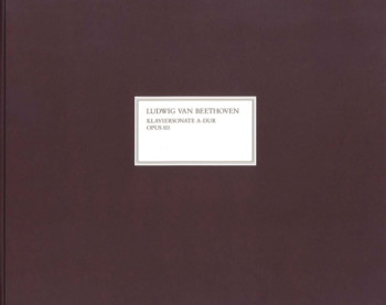 Piano Sonata A Major Op.101: Facsimile Of The Autograph, Hardcover (Henle HN3211)