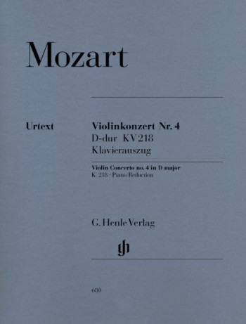 Violin Concerto D Major No.4 K218: Violin And Piano (Henle)