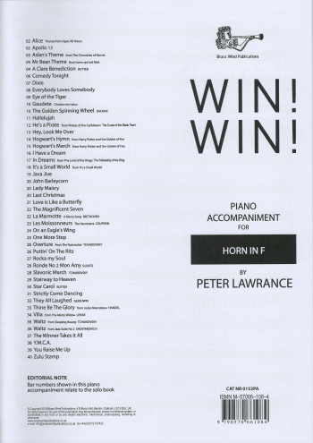 Win! Win! French Horn Piano Accompaniment