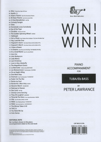 Win! Win! Tuba/Eb Bass Piano Accompaniment