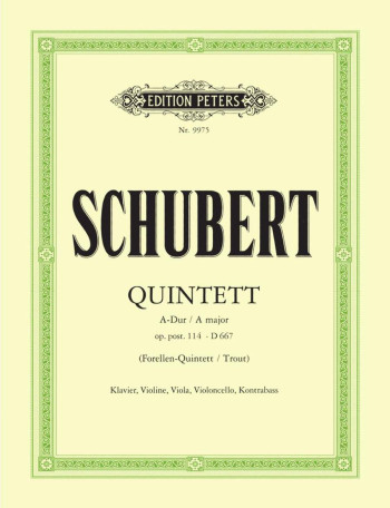 Quintet In A Trout Op.114/D667 Score & Parts (Peters)