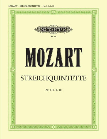 String Quintets Nr. 1-3, 9, 10 Score & Parts (Peters)