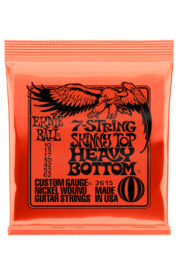 Ernie Ball Electric Guitar2615  - 7 String Skinny Top / Heavy Bottom 10-62