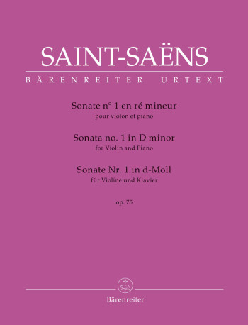 Sonata No. 1 For Violin And Piano In D Minor Op.75