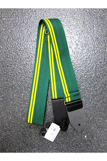 Leathergraft Guitar Strap - Racing Green Canvas & Suede Ends 2"