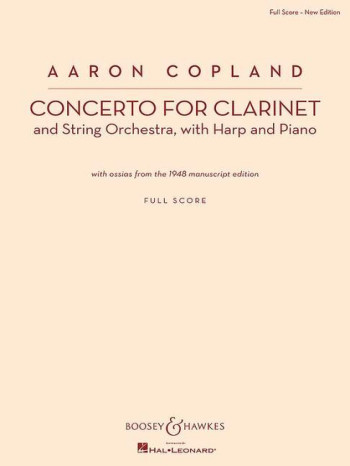 Concerto For Clarinet & String Orchestra: Full Score (Boosey & Hawkes)