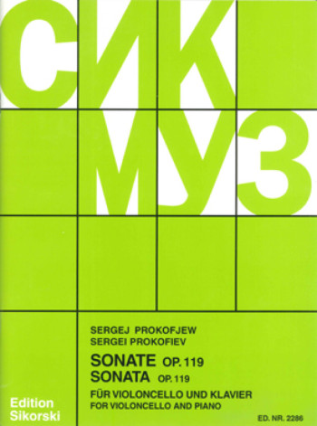 Sonata C Major Op.119: Cello & Piano (Sikorski)