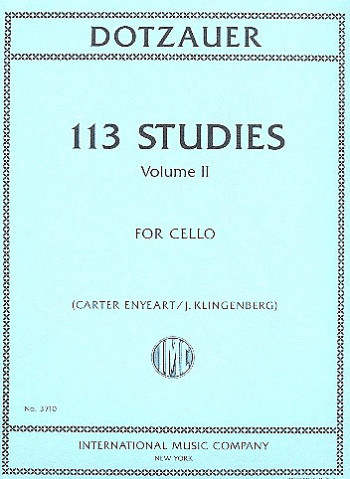 113 Studies Book 2 Cello Solo (International)