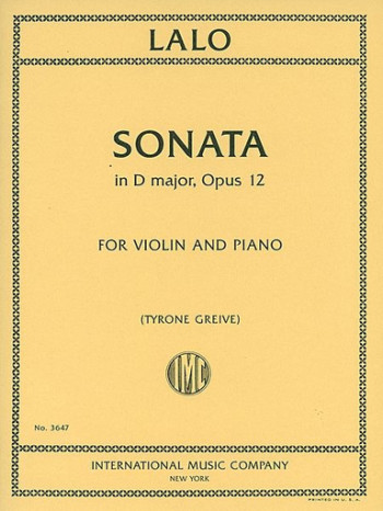 Sonata In D Major: Op.12: Violin & Piano (IMC)