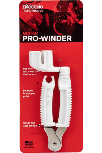Pro-Winder: White (Guitar Peg Winder) By D'Addario