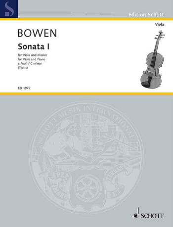 Sonata No.1 C Minor Viola & Piano (Schott)