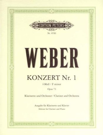 Concerto F Minor Op.73/1: Clarinet & Piano (Peters)
