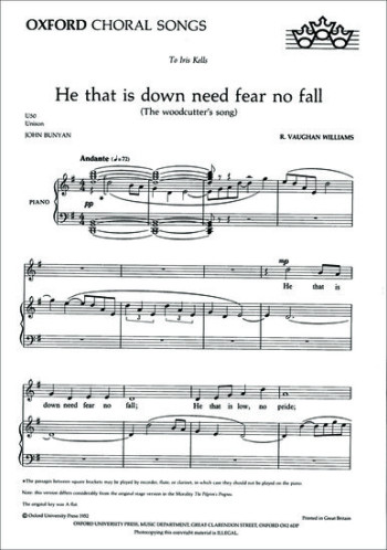 He that is down need fear no fall