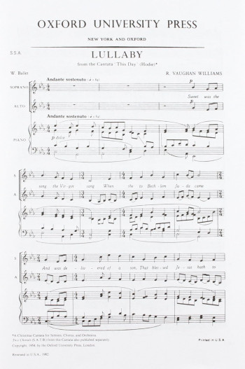 Lullaby from 'Hodie'
