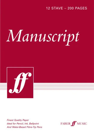 Manuscript: 12 Stave 200 Page A4  (Faber)