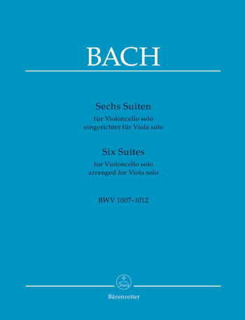 6 Suites For Solo Cello Arranged For Viola (Barenreiter)