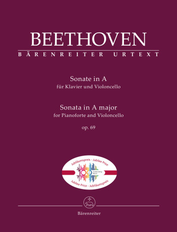 Sonata A Major Op.69: Cello & Piano Urtext  (Barenreiter)