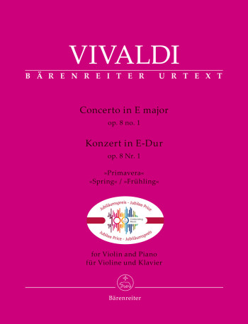Four Seasons Op.8/1 Spring (La Primavera): Violin & Piano (Barenreiter)
