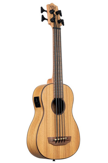 Kala Electro-Acoustic Zebrawood U-Bass