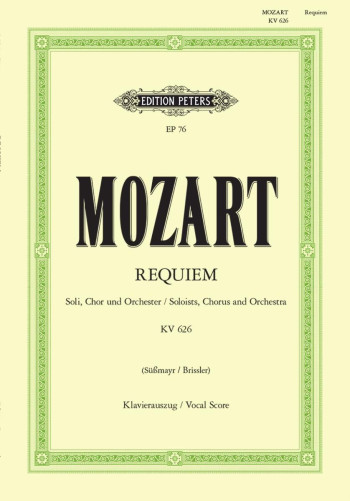 Requiem D Minor K626: Vocal Score (Peters)