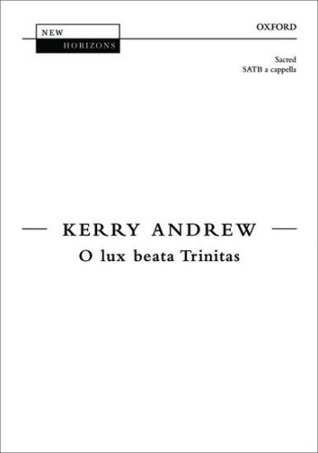 O lux beata Trinitas for SATB unaccompanied