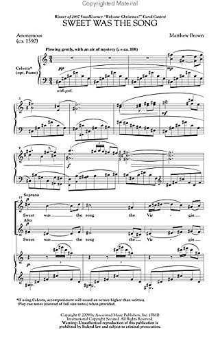 Sweet Was The Song: Vocal SATB & Piano/Organ (OUP)