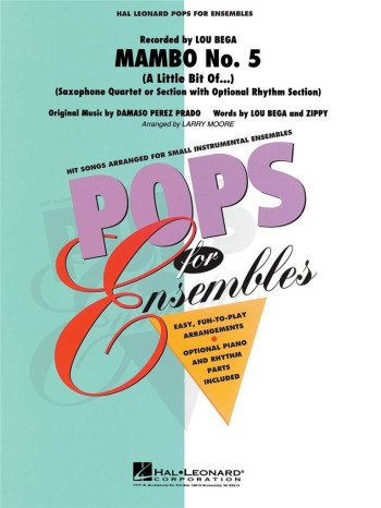 Mambo No. 5: Saxophone Quartet: Score And Parts: Hal Leonard Pops For Ensembles