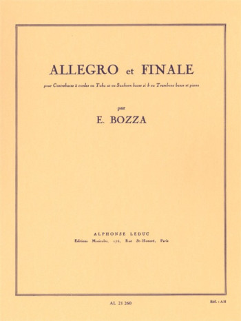 Allegro & Finale: Bass Trombone And Piano (Leduc)