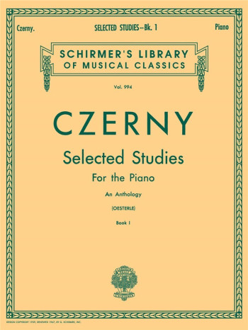 Selected Studies For The Piano - Book 1: Piano (Schirmer)