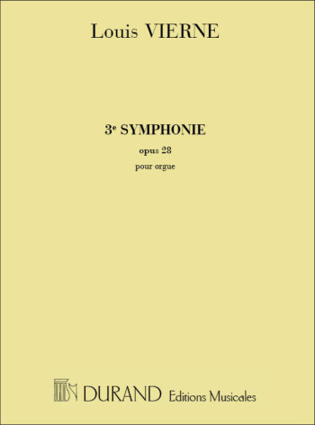 3rd Symphony Op.28 Organ (Durand)