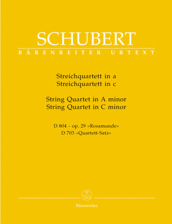 String Quartet A Minor Op.29 (D804) & C Minor (D703) (Barenreiter)