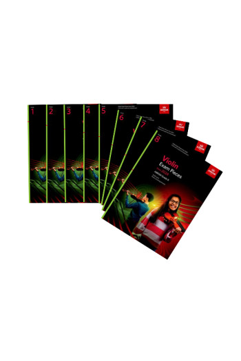 ABRSM Violin Exam Pieces Bundle Grades 1 - 8 2024 Violin Part & Piano Accomp