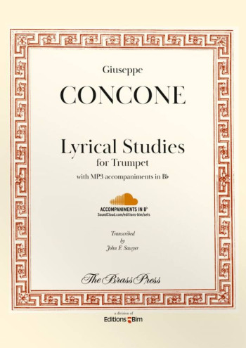 Concone Lyrical Studies: Trumpet: Book & Audio (Sawyer)