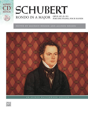 Rondo In A Major, Op. 107, D. 951 Piano 4 Hands Bk&Cd (Alfred)