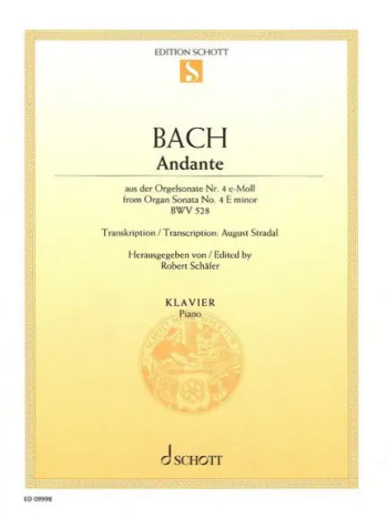 Adante From Organ Sonata No. 4 - Piano Solo (Schott)