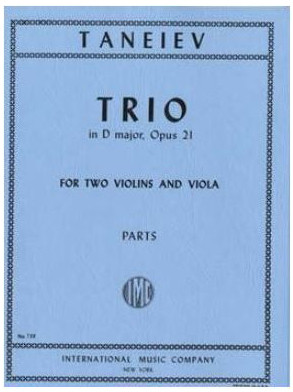 String Trio Re Op. 21  2 Violins And Piano