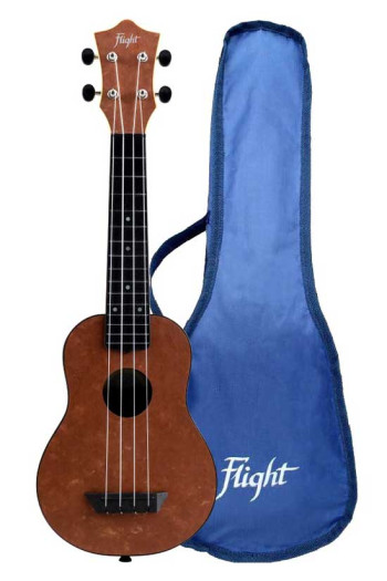 Flight TUS65 Shimmer Travel Uke - Copper