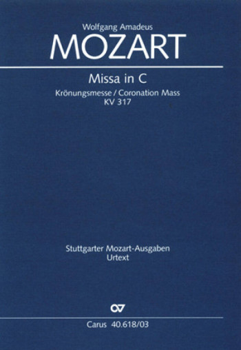 Coronation Mass In C K317 Vocal Score (Carus)